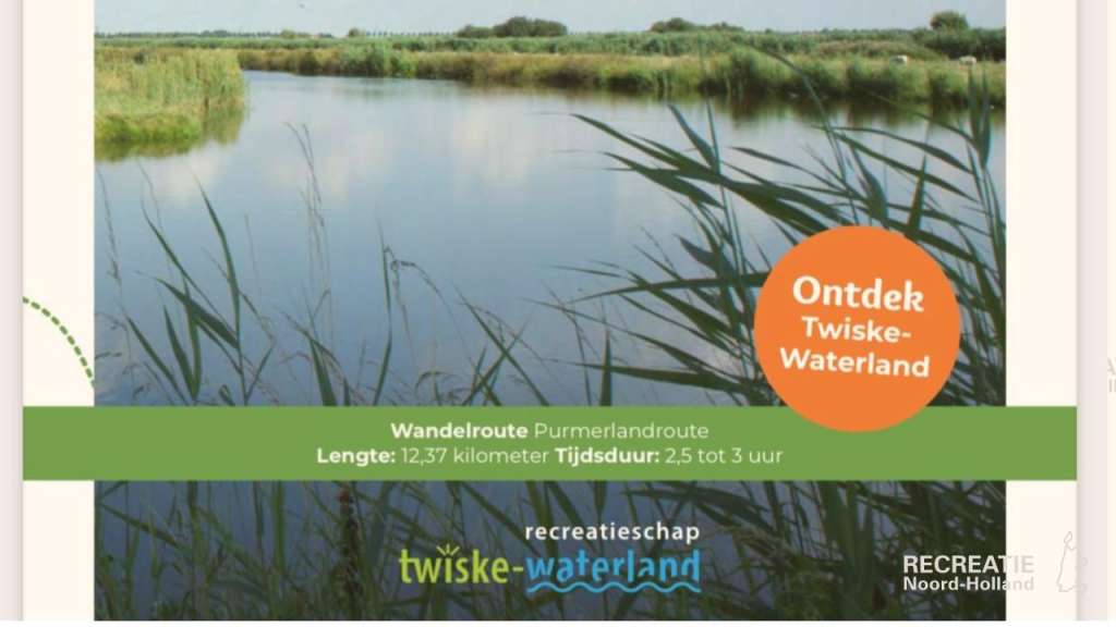 Voorblad routeboekje Purmerlandroute Voorblad routeboekje Purmerlandroute